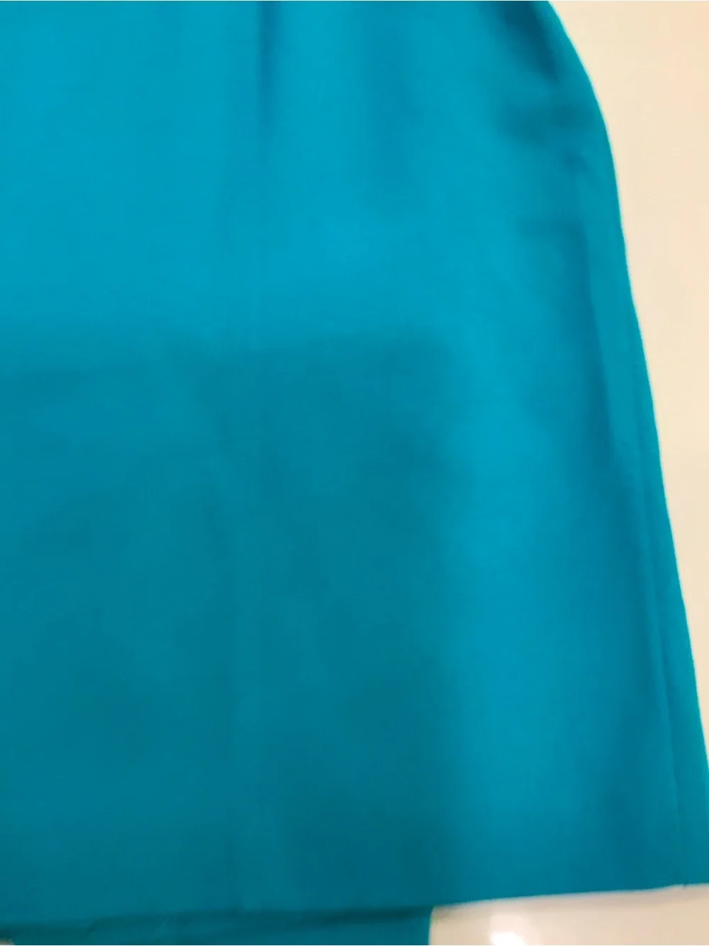 Calvin Klein Teal Sheath Dress with Gold Buttons